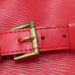 LOUIS VUITTON Shoulder Bag M44107 Epi Red Petit Noe Castilean Red Women Used Authentic