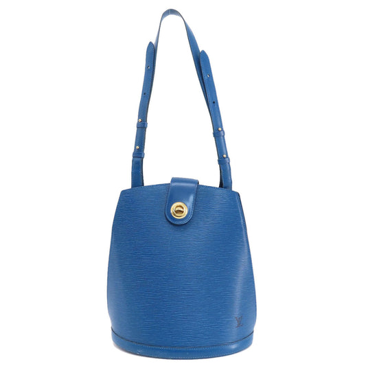 LOUIS VUITTON Tote Bag M52255 Epi blue Cluny Toledo Blue Women Used Authentic