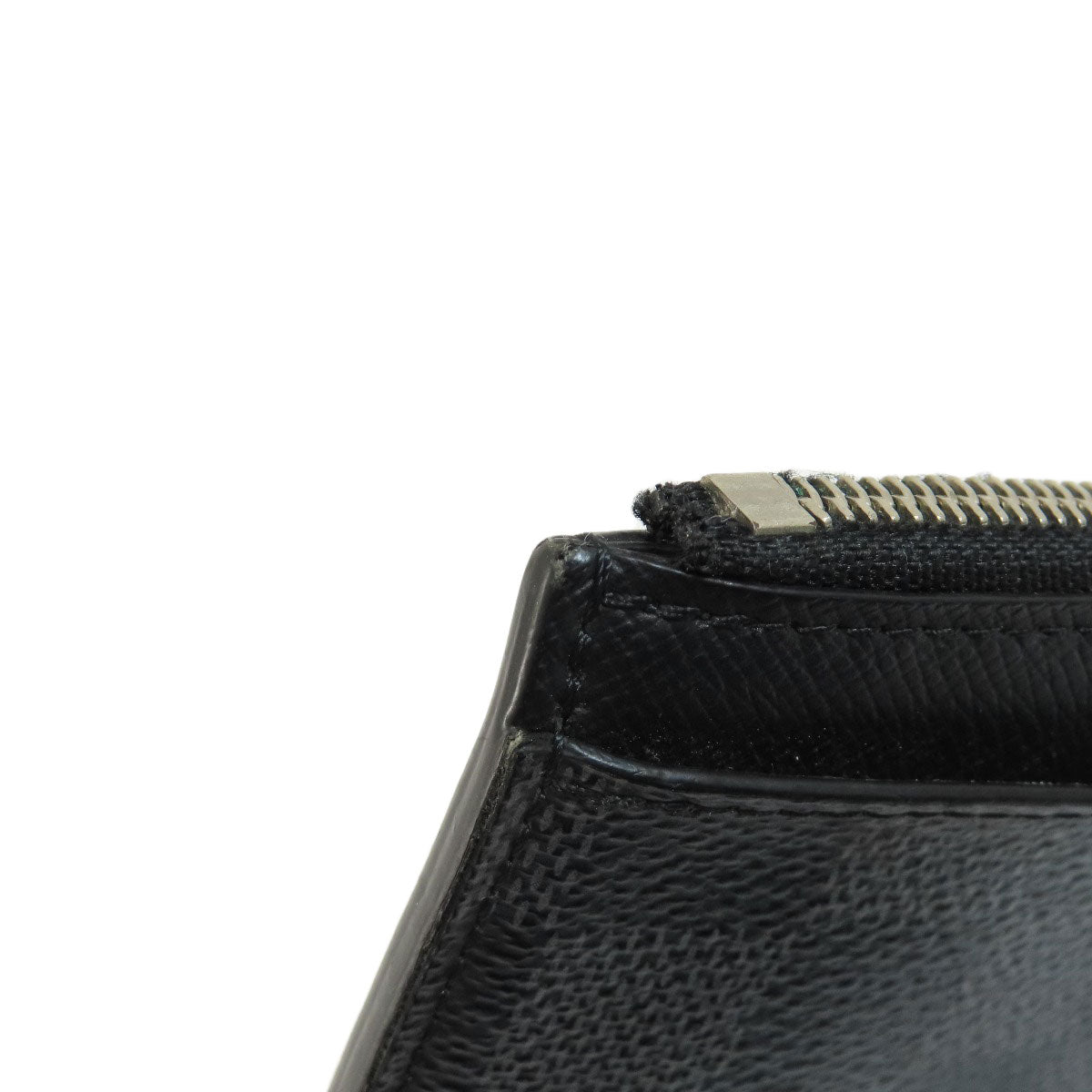 LOUIS VUITTON Coin case N64038 Damier canvas black Coin Card Holder Damier Graphite mens Used Authentic