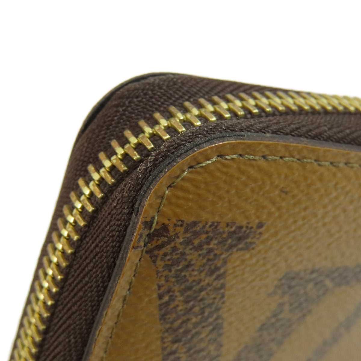 LOUIS VUITTON Long Wallet Purse M69353 Giant monogram canvas Brown Zippy Wallet Monogram Reverse Women Used Authentic