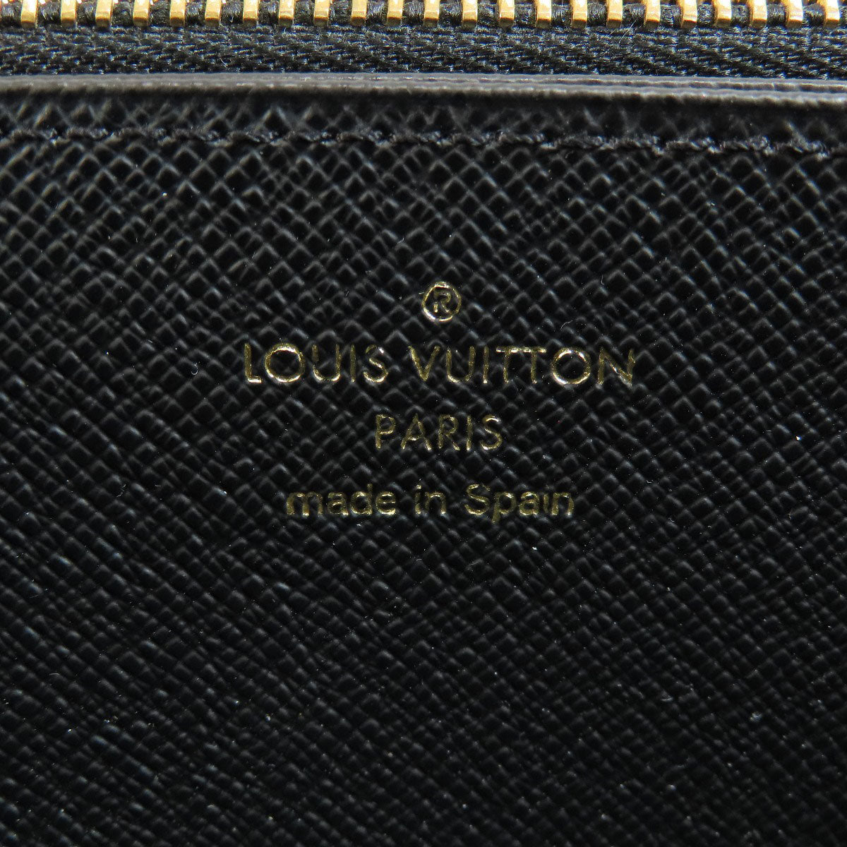 LOUIS VUITTON Long Wallet Purse M69353 Giant monogram canvas Brown Zippy Wallet Monogram Reverse Women Used Authentic