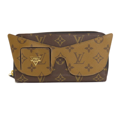 LOUIS VUITTON Long Wallet Purse M68796 Monogram reverse Brown Zippy Wallet Monogram Reverse Shady Women Used Authentic