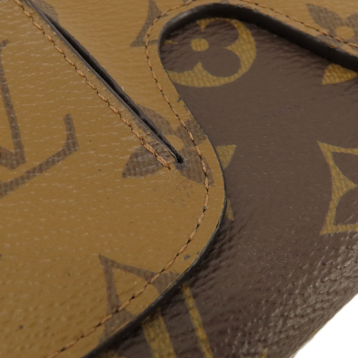 LOUIS VUITTON Long Wallet Purse M68796 Monogram reverse Brown Zippy Wallet Monogram Reverse Shady Women Used Authentic