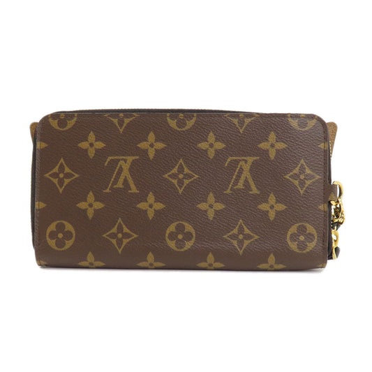 LOUIS VUITTON Long Wallet Purse M68796 Monogram reverse Brown Zippy Wallet Monogram Reverse Shady Women Used Authentic