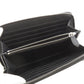 BURBERRY Long Wallet Purse leather black Logo motif mens(Unisex) Used Authentic