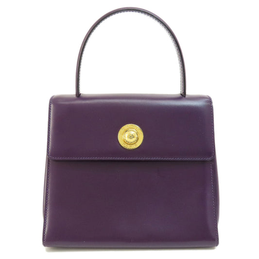 CELINE Handbag leather purple Star ball Women Used Authentic