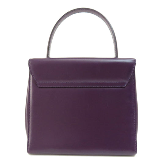 CELINE Handbag leather purple Star ball Women Used Authentic