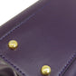 CELINE Handbag leather purple Star ball Women Used Authentic