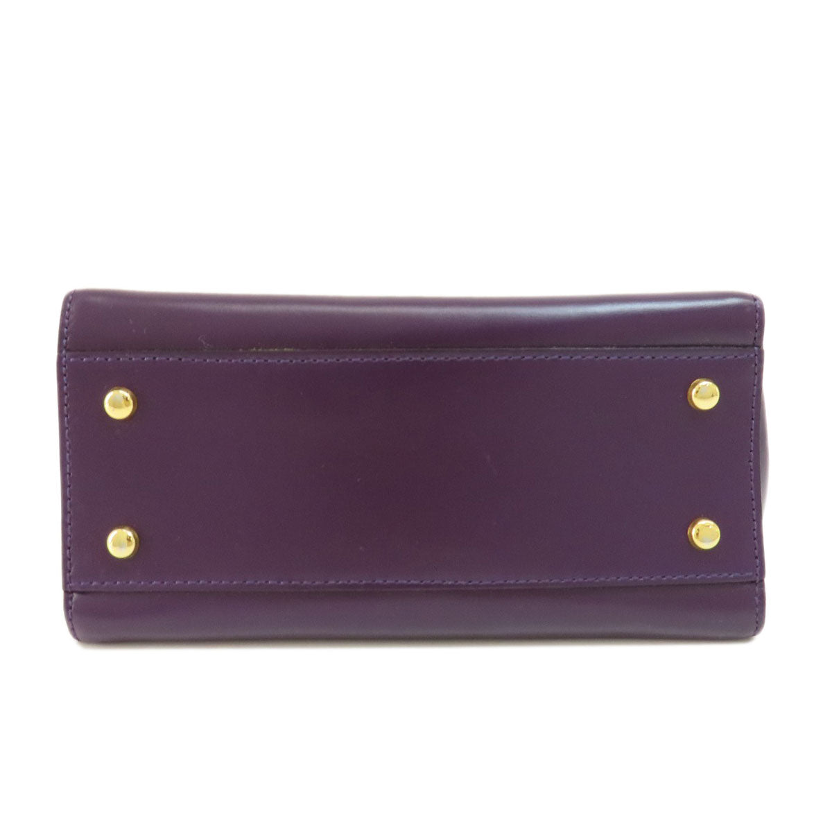CELINE Handbag leather purple Star ball Women Used Authentic