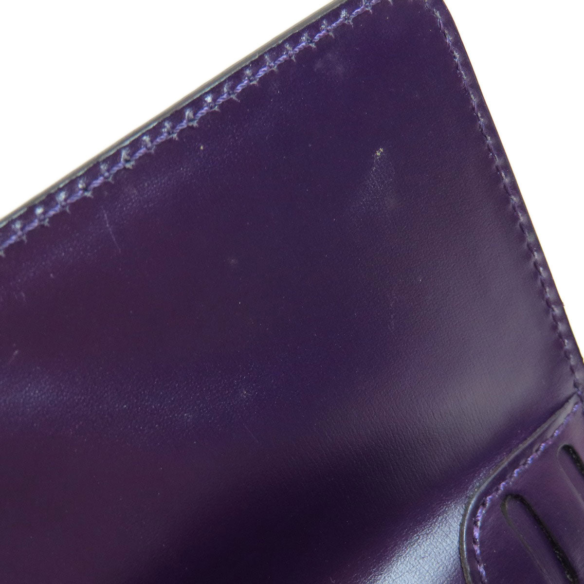 CELINE Handbag leather purple Star ball Women Used Authentic