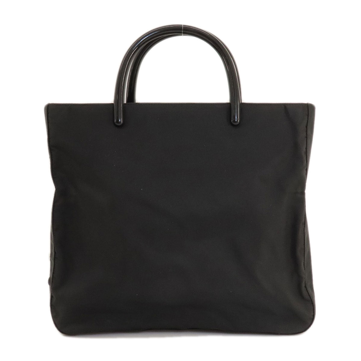 PRADA Handbag Nylon black logoMetal Women Used Authentic