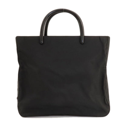 PRADA Handbag Nylon black logoMetal Women Used Authentic