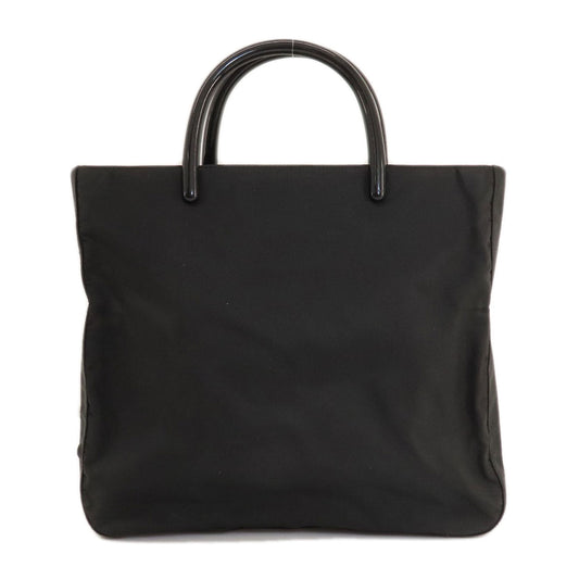 PRADA Handbag Nylon black logoMetal Women Used Authentic