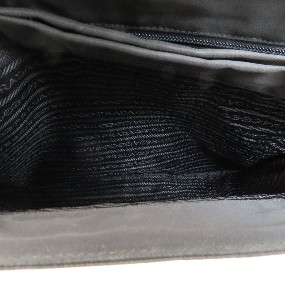 PRADA Handbag Nylon black logoMetal Women Used Authentic