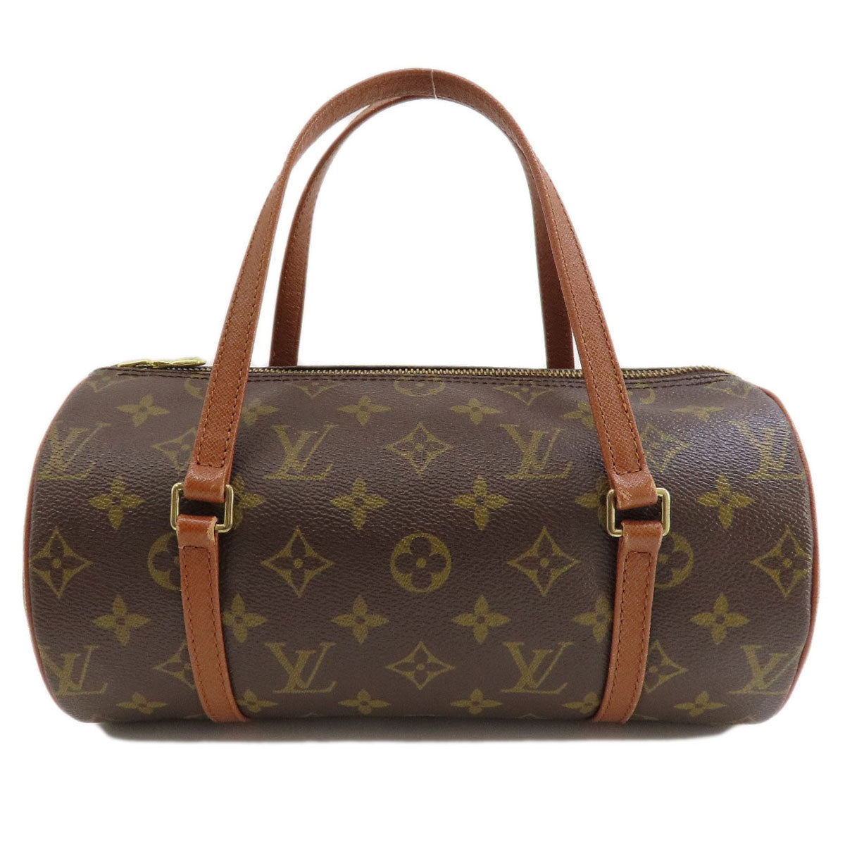 LOUIS VUITTON Handbag M51366 Monogram canvas Brown Papillon 26 Old Monog Lamb
