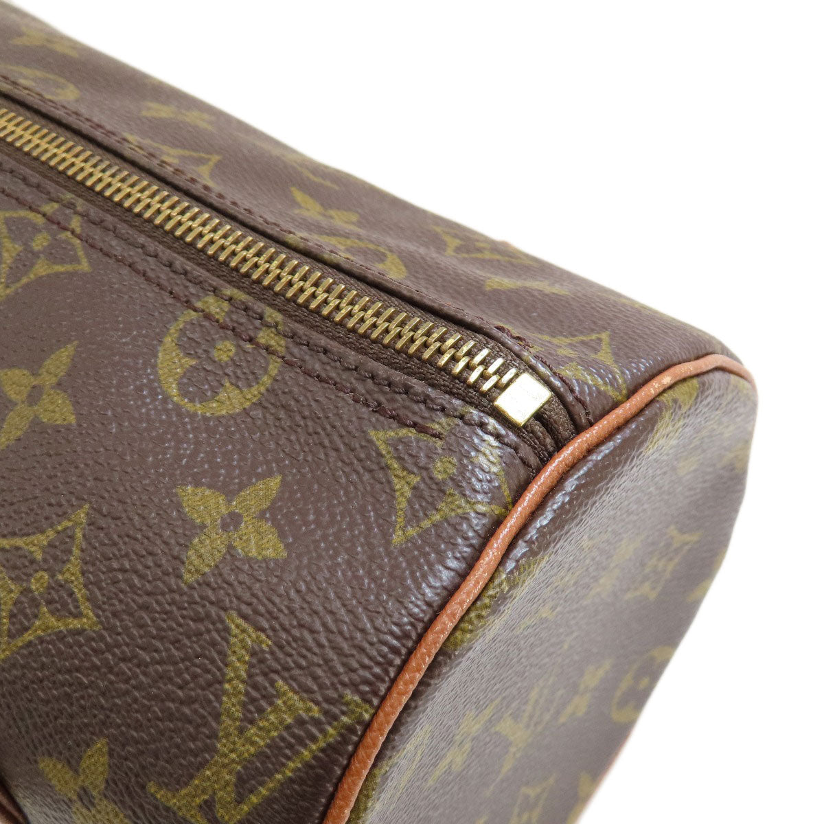 LOUIS VUITTON Handbag M51366 Monogram canvas Brown Papillon 26 Old Monog Lamb
