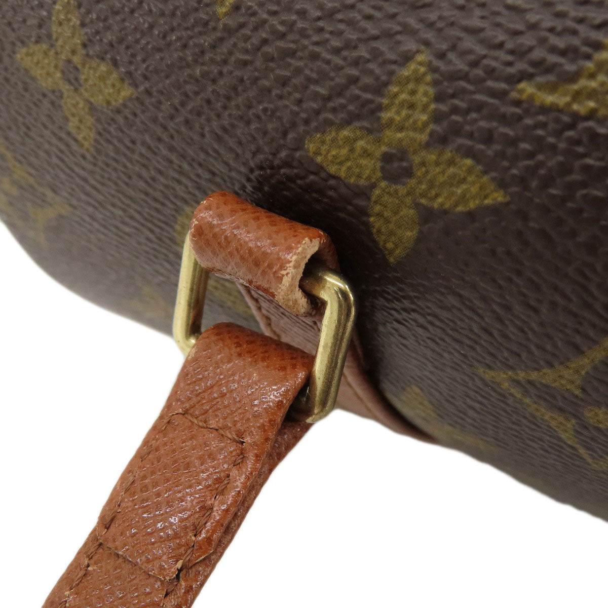 LOUIS VUITTON Handbag M51366 Monogram canvas Brown Papillon 26 Old Monog Lamb