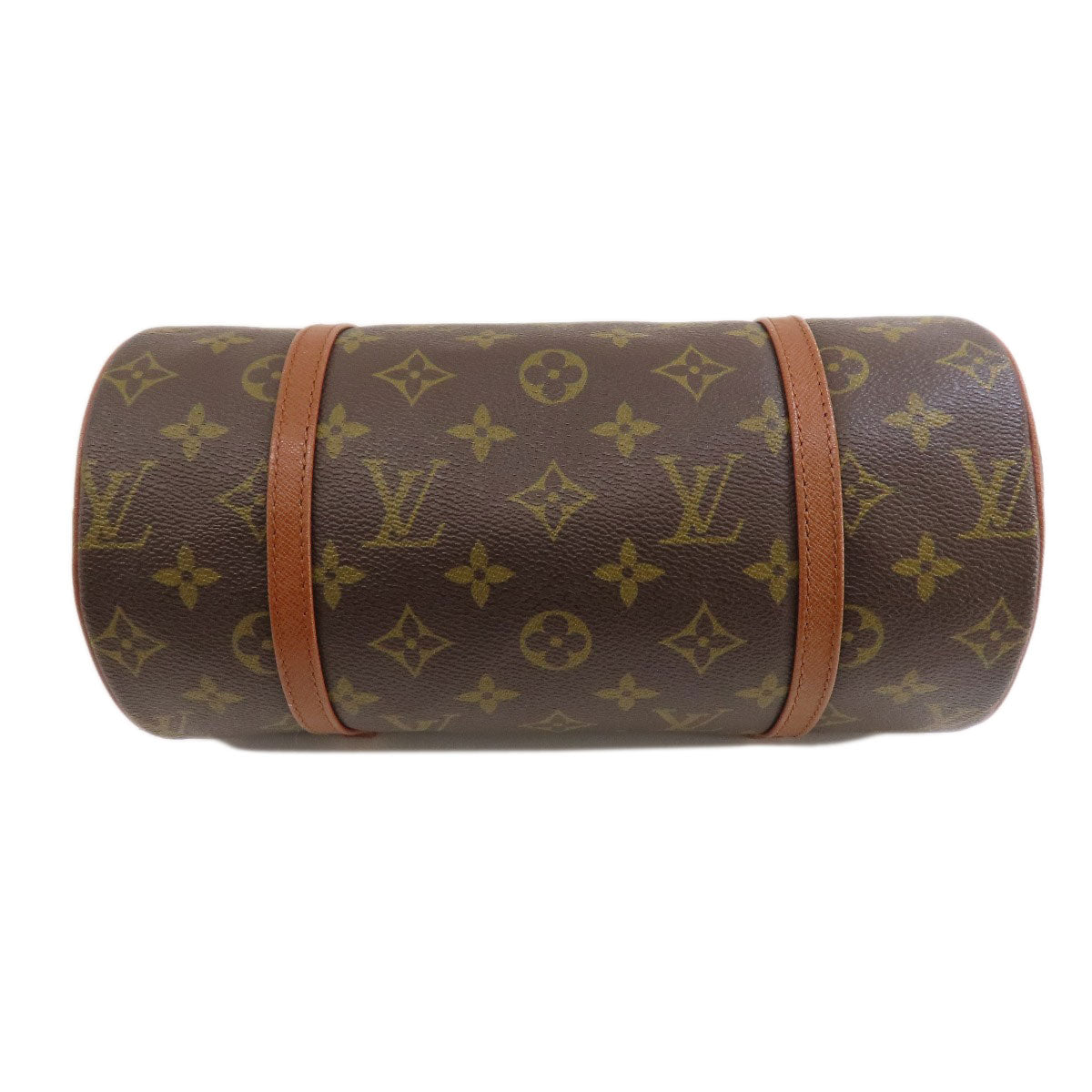 LOUIS VUITTON Handbag M51366 Monogram canvas Brown Papillon 26 Old Monog Lamb