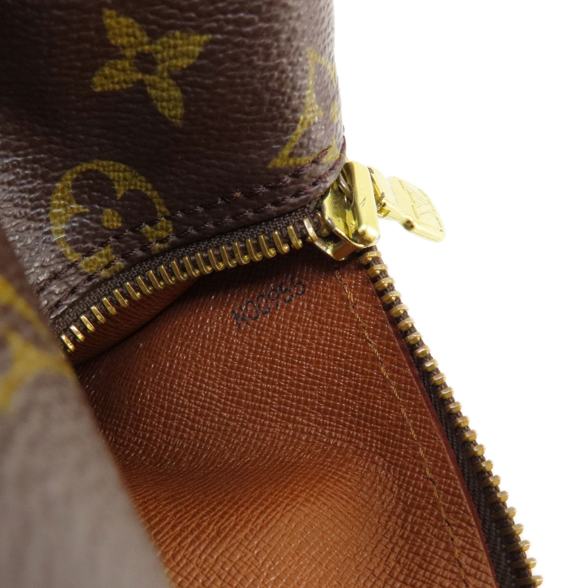 LOUIS VUITTON Handbag M51366 Monogram canvas Brown Papillon 26 Old Monog Lamb