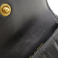SAINT LAURENT Coin case Calfskin black Logo motif Women Used Authentic