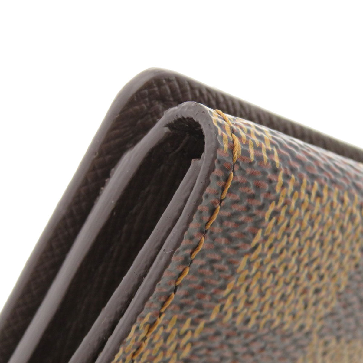 LOUIS VUITTON Coin case N62925 Damier canvas Brown Ludlow Damier Ebene Women Used Authentic