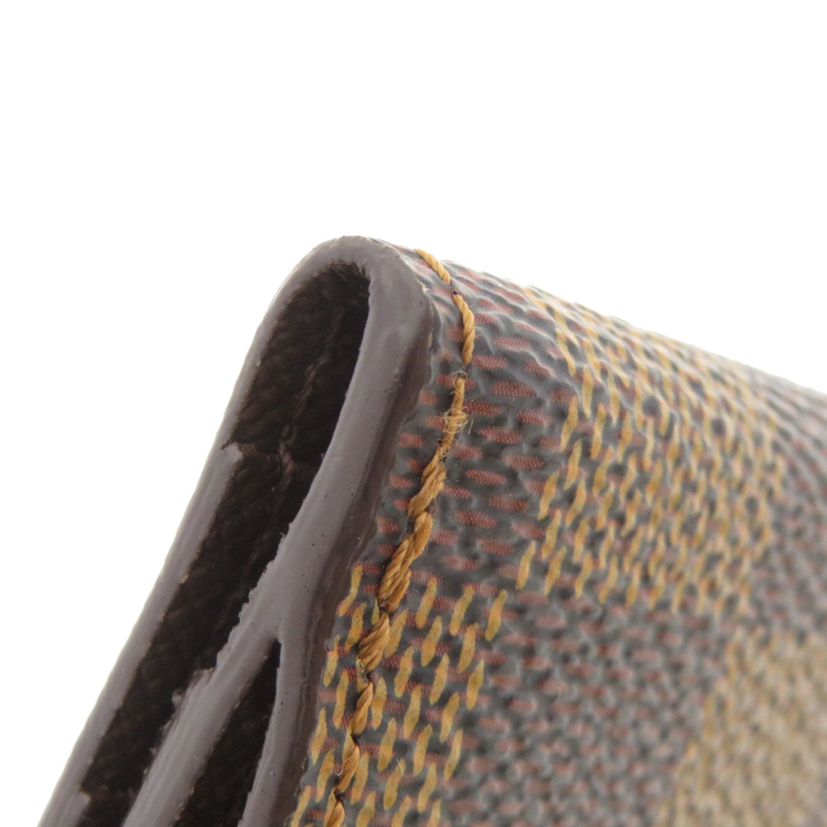 LOUIS VUITTON Coin case N62925 Damier canvas Brown Ludlow Damier Ebene Women Used Authentic