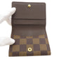 LOUIS VUITTON Coin case N62925 Damier canvas Brown Ludlow Damier Ebene Women Used Authentic