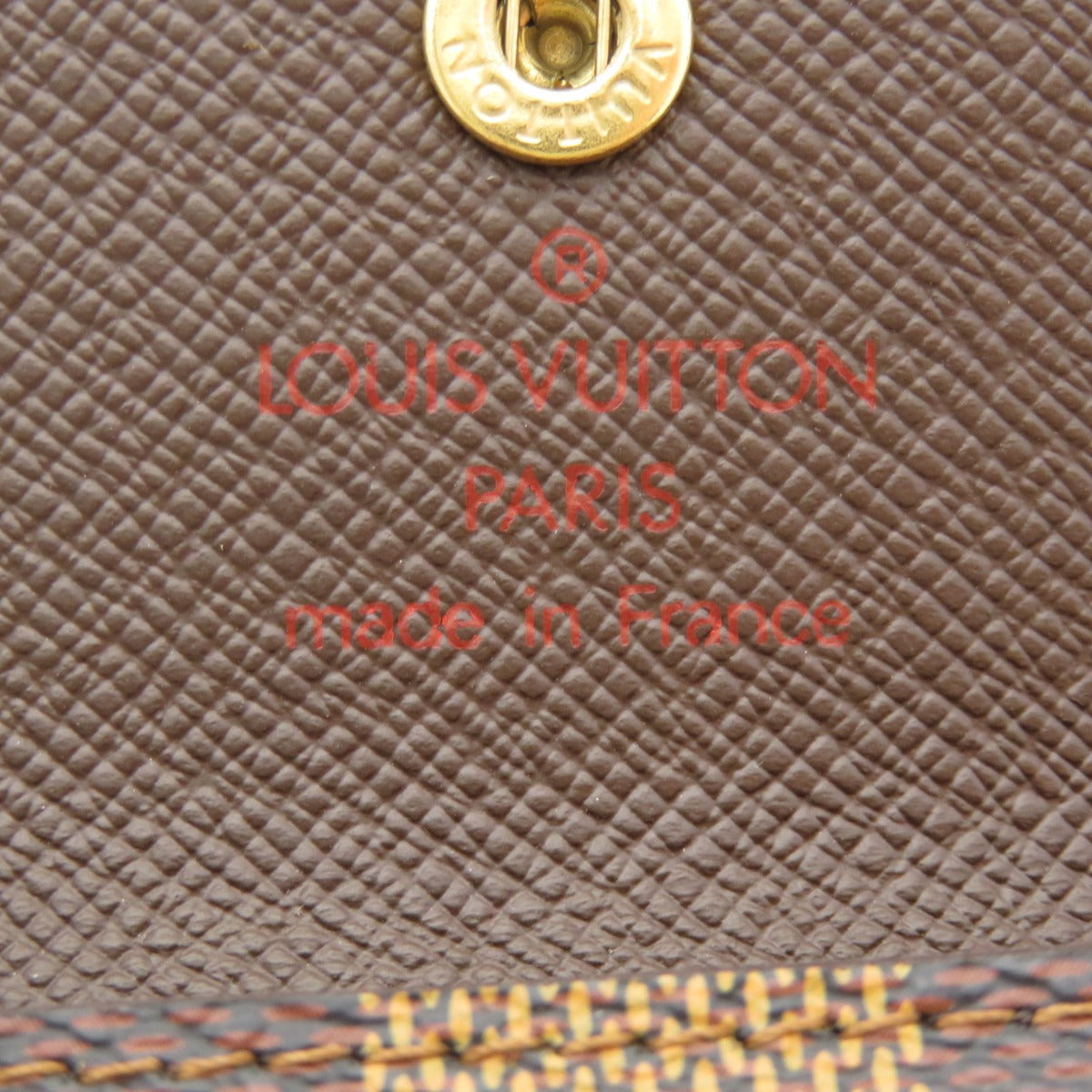 LOUIS VUITTON Coin case N62925 Damier canvas Brown Ludlow Damier Ebene Women Used Authentic