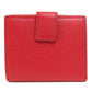 GUCCI Bifold Wallet 449405 leather Red Interlocking G outlet Women Used Authentic