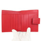 GUCCI Bifold Wallet 449405 leather Red Interlocking G outlet Women Used Authentic