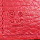 GUCCI Bifold Wallet 449405 leather Red Interlocking G outlet Women Used Authentic