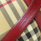 BURBERRY Handbag PVC beige Nova Check Women Used Authentic