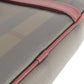 BURBERRY Handbag PVC, Leather Brown Check Pattern 2WAY Women Used Authentic