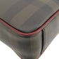 BURBERRY Handbag PVC, Leather Brown Check Pattern 2WAY Women Used Authentic