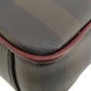 BURBERRY Handbag PVC, Leather Brown Check Pattern 2WAY Women Used Authentic