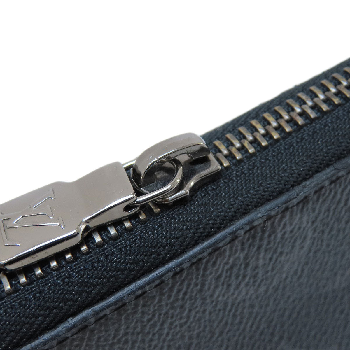 LOUIS VUITTON Long Wallet Purse M62295 Monogram Eclipse black Zippy wallet  Vertical mens Used Authentic