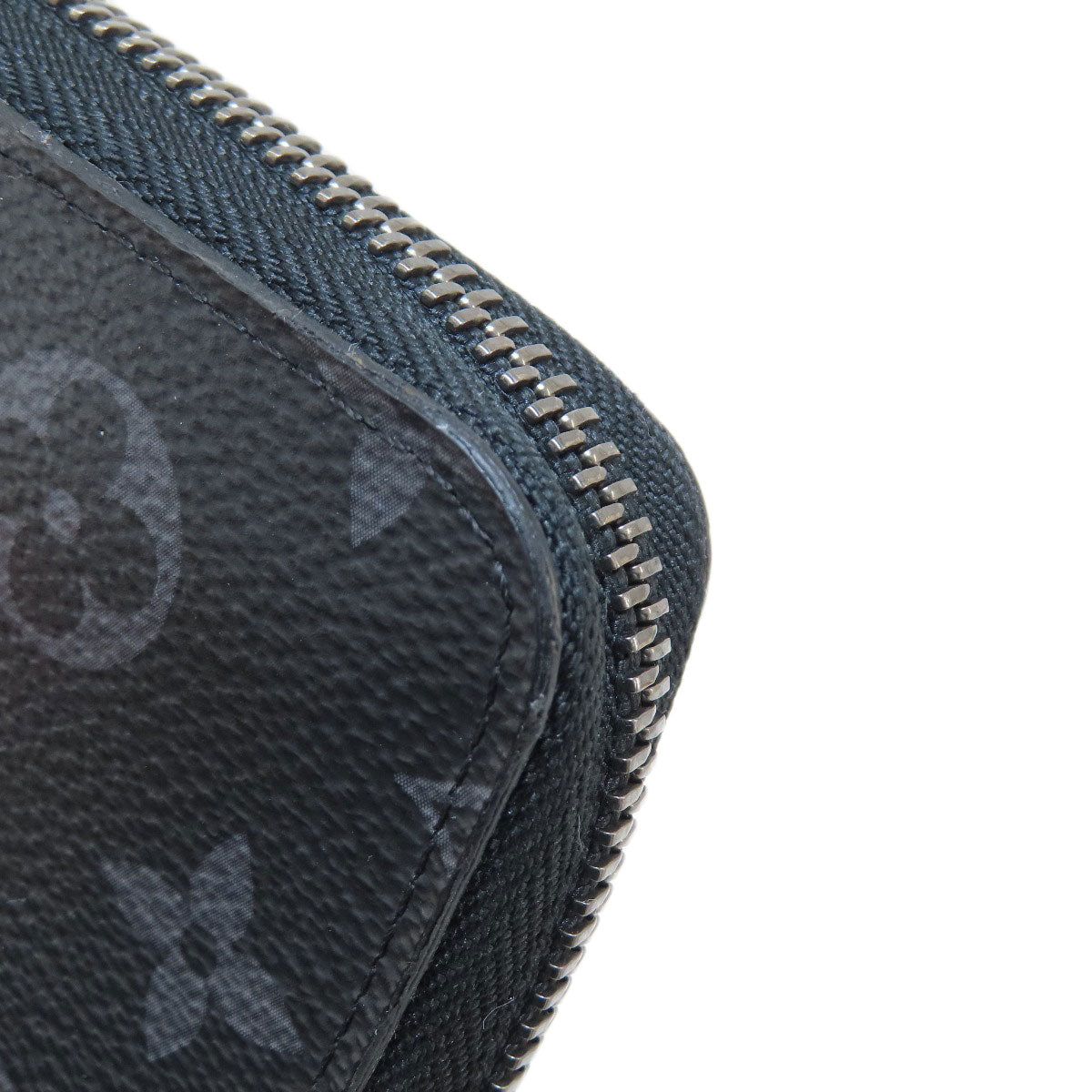 LOUIS VUITTON Long Wallet Purse M62295 Monogram Eclipse black Zippy wallet  Vertical mens Used Authentic