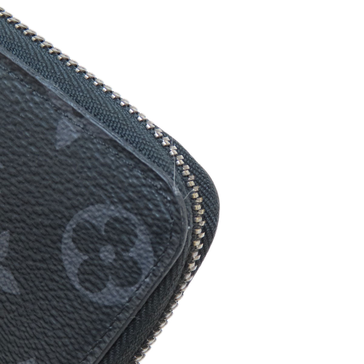 LOUIS VUITTON Long Wallet Purse M62295 Monogram Eclipse black Zippy wallet  Vertical mens Used Authentic
