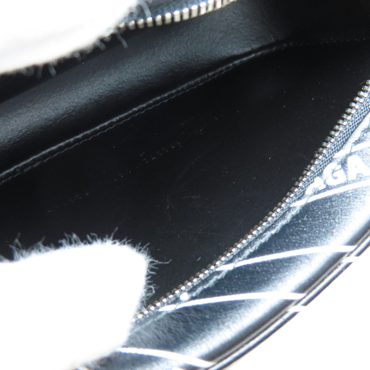 BALENCIAGA Shoulder Bag 552372 Calfskin black logo Women Used Authentic