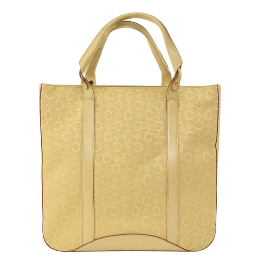 CELINE Handbag canvas beige C Macadam Women Used Authentic