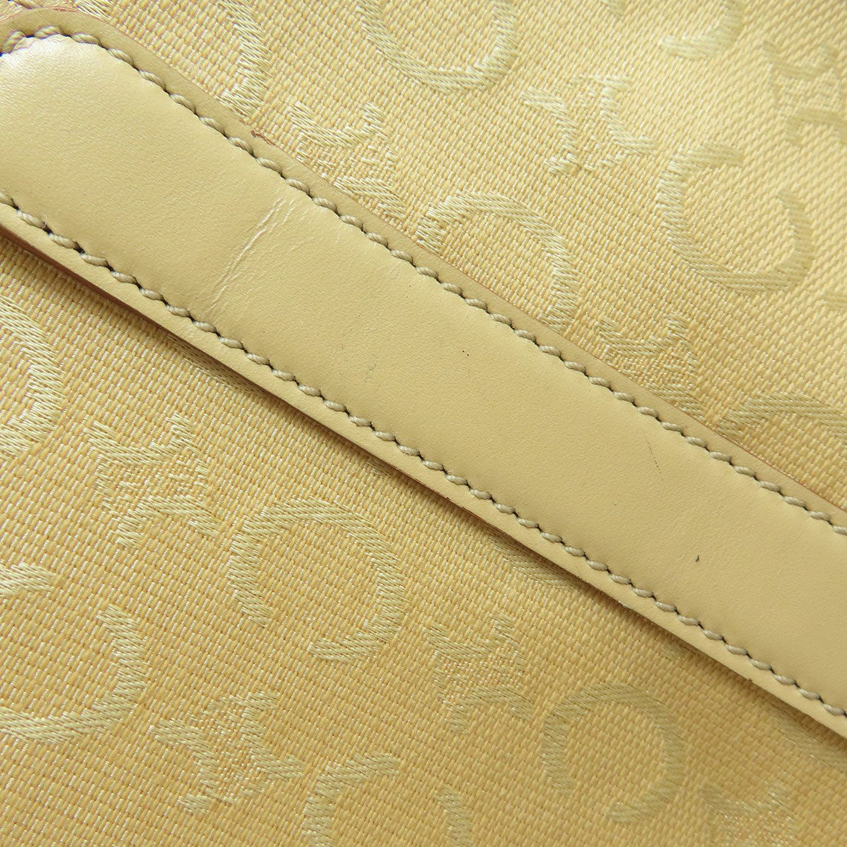 CELINE Handbag canvas beige C Macadam Women Used Authentic
