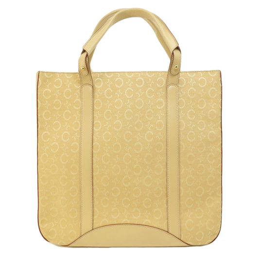CELINE Handbag canvas beige C Macadam Women Used Authentic