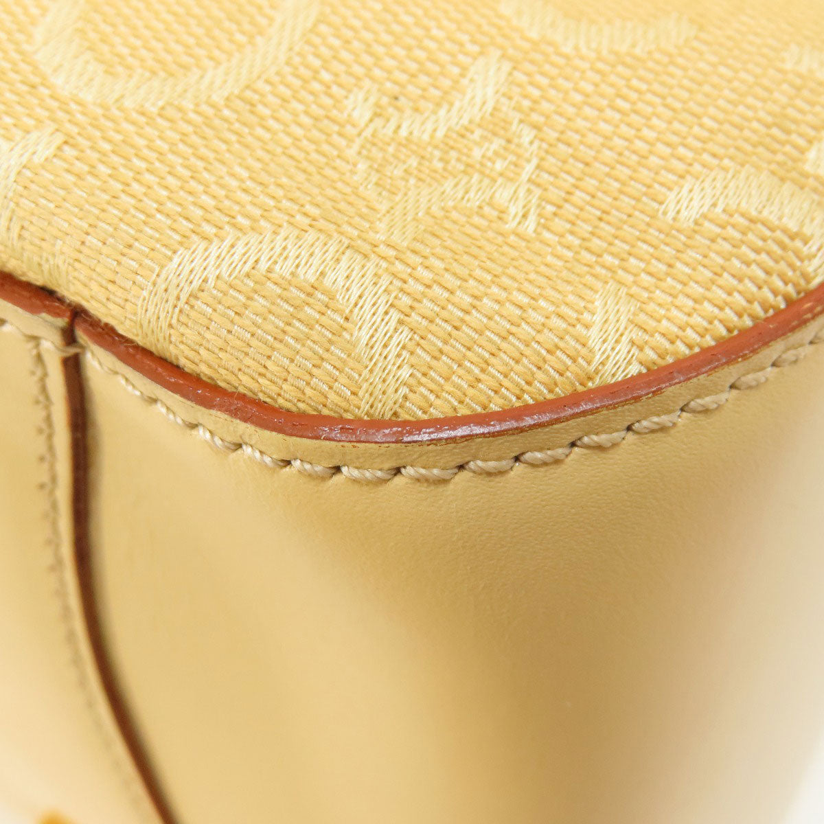 CELINE Handbag canvas beige C Macadam Women Used Authentic