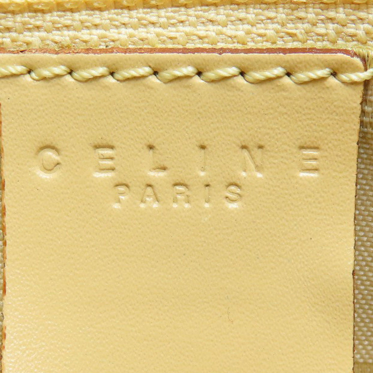 CELINE Handbag canvas beige C Macadam Women Used Authentic