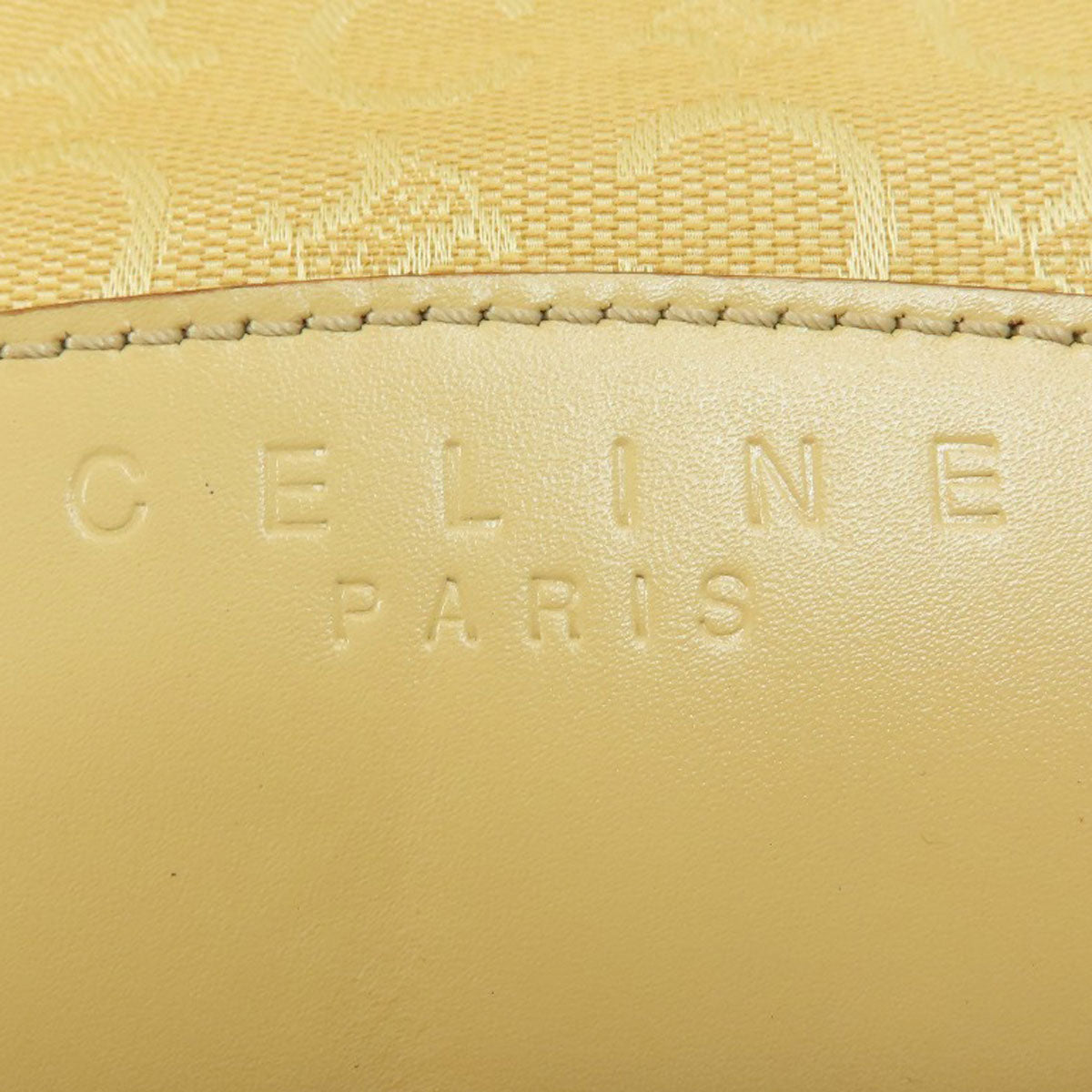 CELINE Handbag canvas beige C Macadam Women Used Authentic