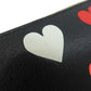 LOEWE Long Wallet Purse leather black Heart motif Zip Around Women Used Authentic