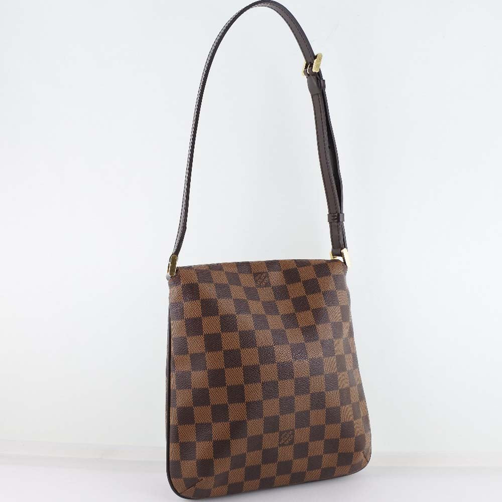 LOUIS VUITTON Shoulder Bag N51260 Damier canvas Brown Musette Salsa Women Used Authentic