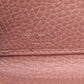 GUCCI Long Wallet Purse 449347 leather pink Interlocking G Women Used Authentic