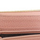 GUCCI Long Wallet Purse 449347 leather pink Interlocking G Women Used Authentic