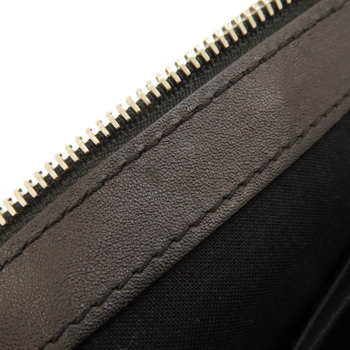 BALENCIAGA Clutch bag 373834 leather black logo Women Used Authentic